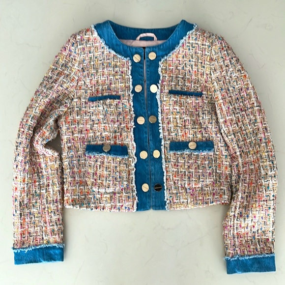 Marciano Guess Metallic Tweed Cropped jacket - Picture 2 of 7